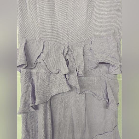 New Femme Ruffle Maxi long Dress Let Me Be forever that girl sz10 purple gown v - Picture 9 of 11